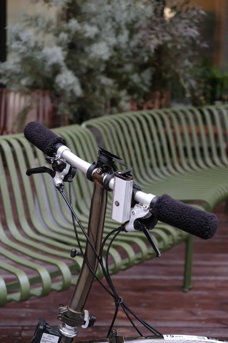 Velvet fleece bicycle handlebar Grips