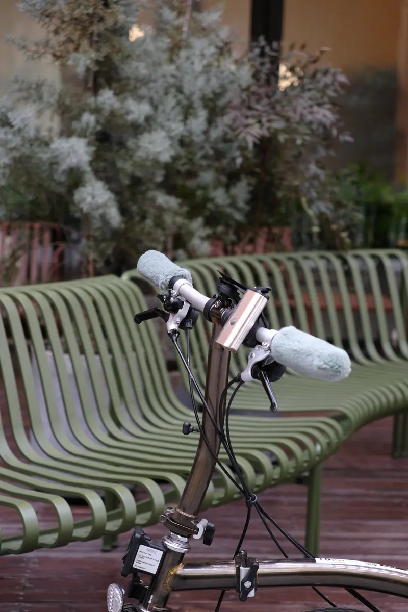 Velvet fleece bicycle handlebar Grips