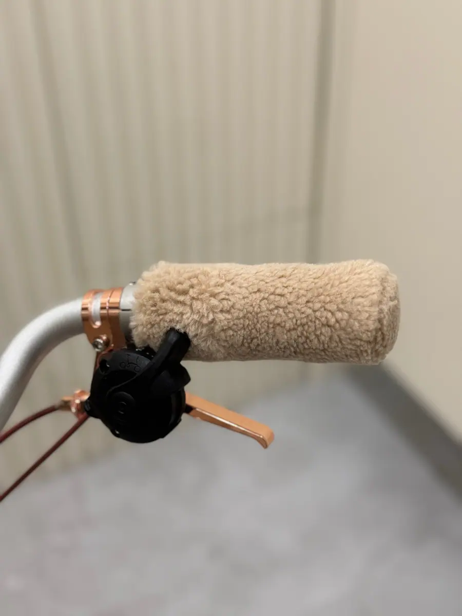 Velvet fleece bicycle handlebar Grips