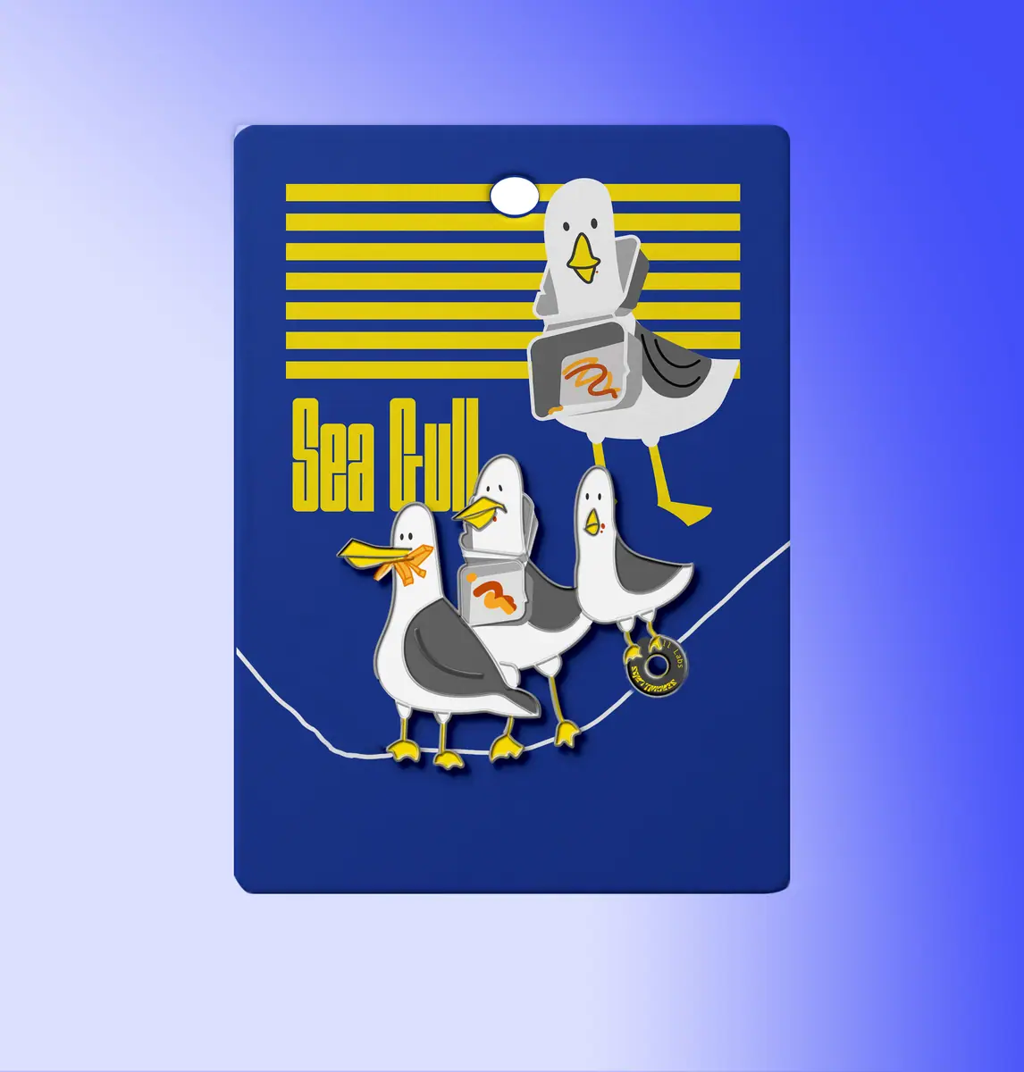 Three Seagulls Pin